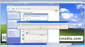 Perform Disk Check on Windows XP