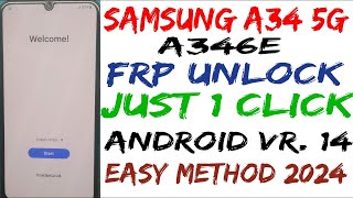 finally new method🔥2024 | samsung a34 5g frp bypass android 12/13/14 |google account remove no *#0*#
