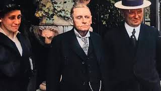 History Recolored - 1916 - Chauncey Depew, Senator Perkins, and Governor Whitman at GOP Convention