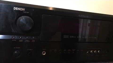How to reset the Denon AVR-2805 AV Surround Receiver