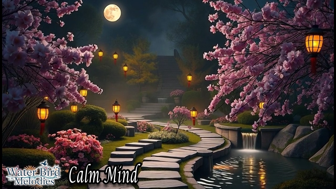 Calming Instrumental Music with Water & Bird Sounds for Peaceful Sleep