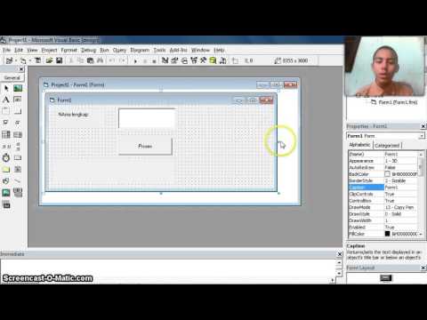 Cara membuat program sederhana di Visual Basic 6