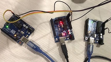 I2C serial connection between 3 Arduino Uno