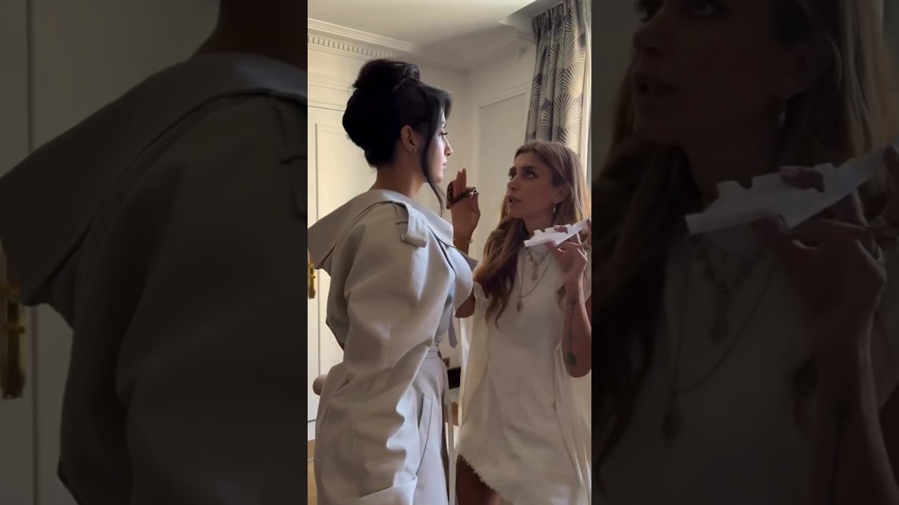 Nora Fatehi ❤️ getting Ready for Paris Fashion week 🥰 