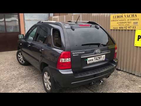 Фаркоп Kia Sportage 2 KM 2004-2010 (Киа Спортейдж 2) оцинкованный, видео 1