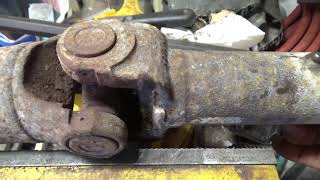 Replacing carrier bearing and u joints on a pickup. Part 2
