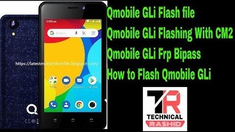 QMobile GLi flash file & Frp bipass CM2 by TECHNICAL RASHID