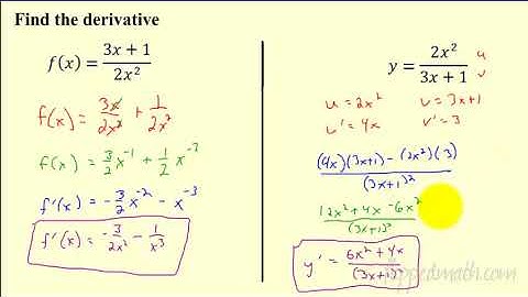 Calculus (Version #2) - 3.2 Product and Quotient Rule