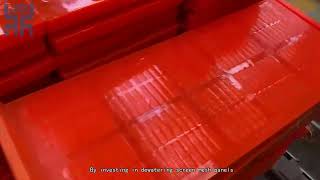 Polyurethane Rubber Screen Mesh Panels for Heavy Duty Sand Processing