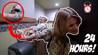 24 HOURS HANDCUFFED WITH A STRANGER!! *BAD IDEA*