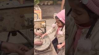 Making matki for fun 😍🥰 #kidscrafts #creativity #funactivity #kidfun #familyfun #viral #shorts