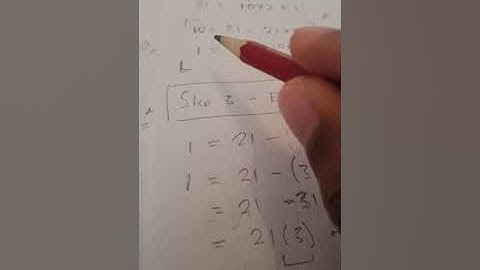How find multiplicative inverse using Euclid Extended Algorithm