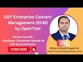 SAP Enterprise Content Management by OpenText HR Use Case 05_ Employee_Doc Upload via SAP SF