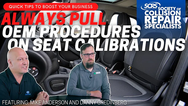 SCRS Quick Tips: Always Pull Documentation on Seat Calibrations