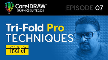 07. Tri Fold Brochure design in coreldraw Pro techniques, Graphic design hindi me, Coral in hindi