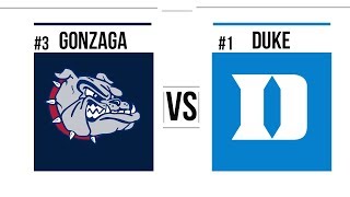 2018 College Basketball #1 Duke vs #3 Gonzaga Full Game Highlights