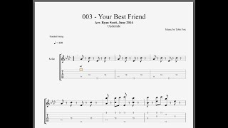 Undertale Guitar Arrangement - 003 - Your Best Friend