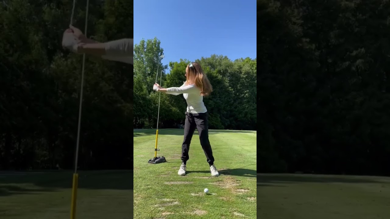 Here’s a visual to add some “width“ to both sides of your swing. 🏌️‍♀️