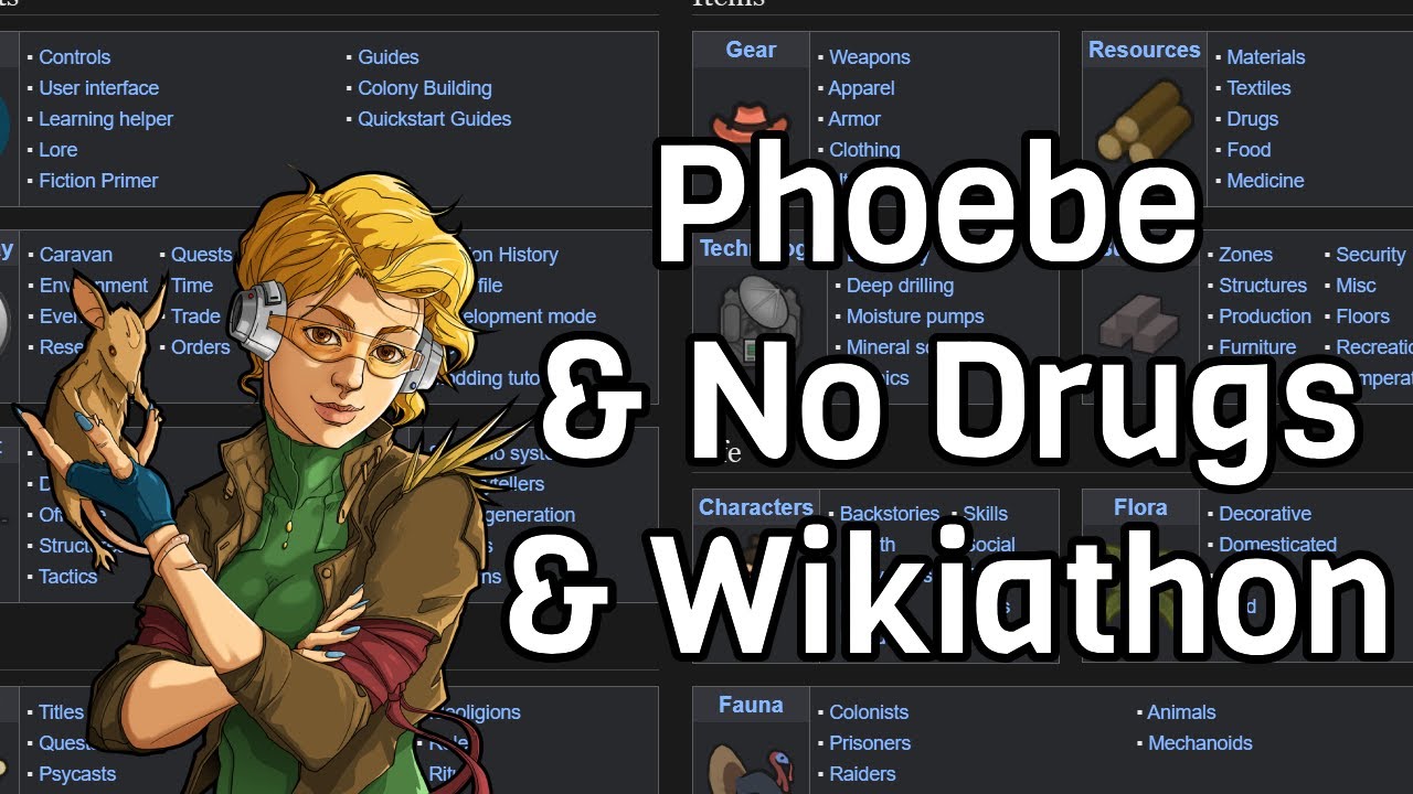 Phoebe without drugs AND Wikiathon. Updating the Wiki while time remains. Day 6
