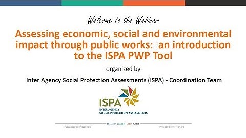 An introduction to the ISPA Public Works Assessment Tool