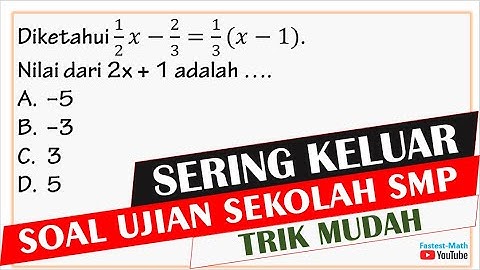 Soal Ujian Sekolah Matematika Kelas 9 dan Kunci Jawaban 2022