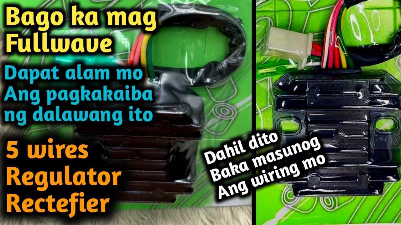 Anu ang pagkakaiba ng dalawang regulator rectefier na ito / Parehas naman fullwave? Dapat alam mo to