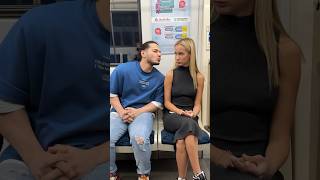 Wow kiss prank in the subway 😜