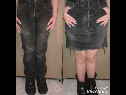 Come trasformare un pantalone in una gonna 😉 - YouTube