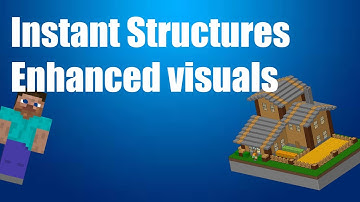 Instant Massive Structures mod and Enhanced visuals mod (Big nice houses, blurt vision)