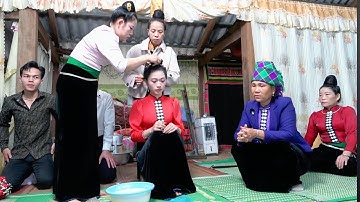 lễ tẳng cẩu “ búi tóc “ cô Dâu khánh Thư , nét văn hoá không thể thiếu của dân tộc thái đen