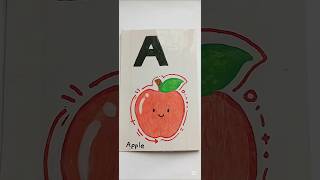 Cute Letter A Alphabet Card