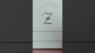 Font style 'Z' | calligraphy | @PaintTheFont Font style 'Z' | calligraphy | @PaintTheFont