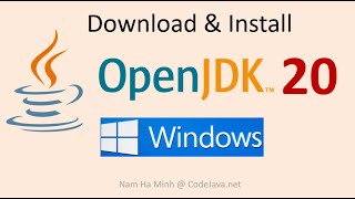 Download and Install OpenJDK 20 on Windows