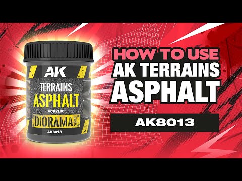 Video: AK Interactive Terrains AK8013 asfalt, akrylová pasta (250 ml)