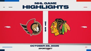 Nhl Highlights Senators Vs. Blackhawks - October 28, 2025
