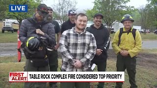 Crews from near and far battle Table Rock fire