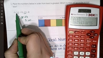 Comparing Real Numbers