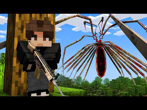 I Survived 100 Days of GIANT SPIDERS with WEAPONS