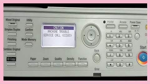 How to remove error code CC163 in Konica Minolta Bizhub 215 , 206 , 195 | Daily new solutions |