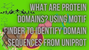 What Are Protein Domains? Using Motif Finder to Identify Domain Sequences from UniProt"