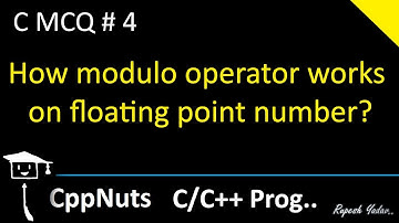 How modulo operator works on floating point number | C Programming | C MCQ #4