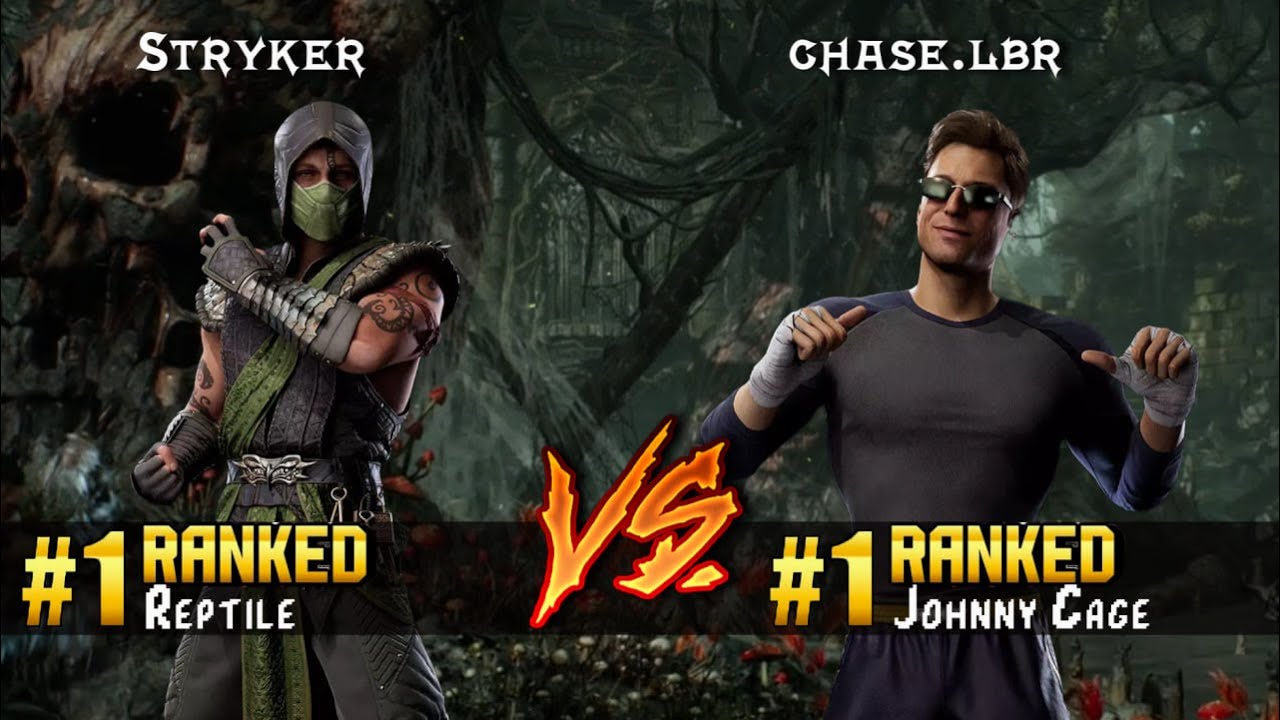 MK1 ▰ Stryker (#1 Ranked Reptile) vs chase.lbr (#1 Ranked Johnny Cage) ▰ High Level Gameplay