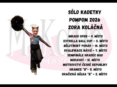 MiKaDo Karviná, sólo kadetky pompom 2026 - Zora Koláčná