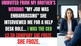 I Was Uninvited From My Brother’s Wedding Because My "Helpdesk Job"