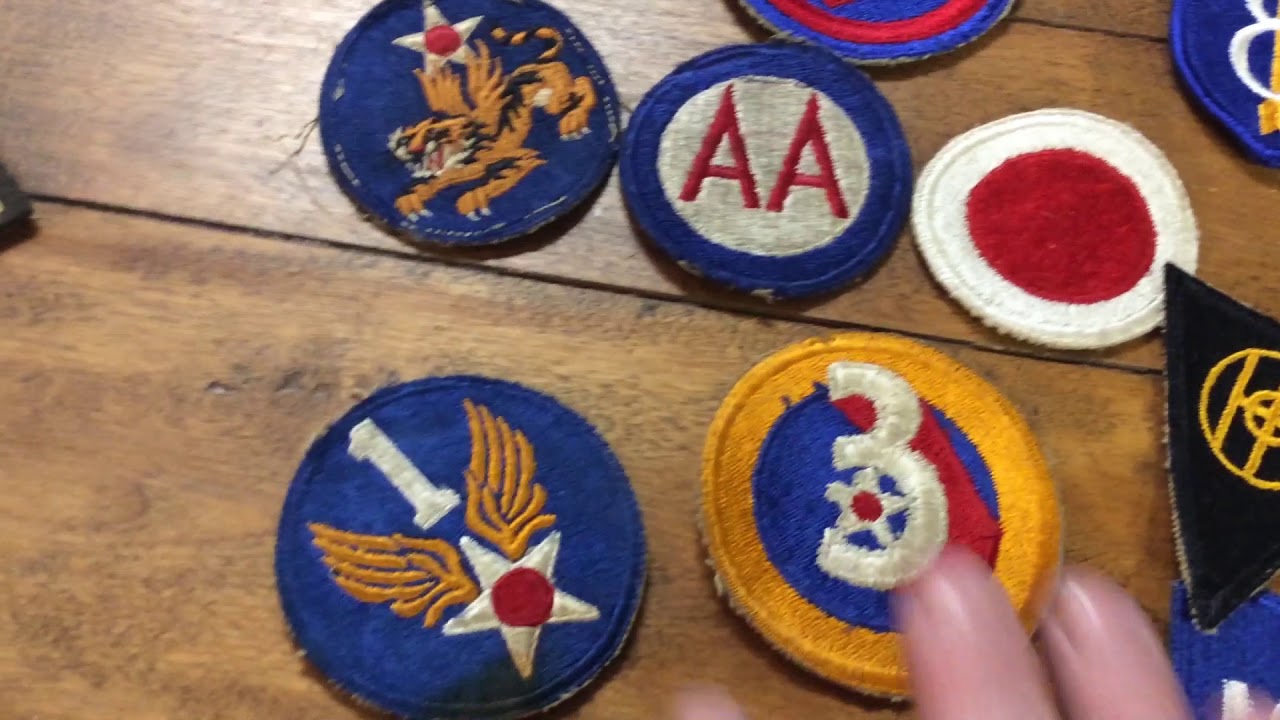 Can anyone help identify these Army patches from WW2 (I think)? :  r/Militariacollecting