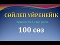 1-3 жастағы балаларға арналған 100 сөз. Тіл дамытуға көмекші материал