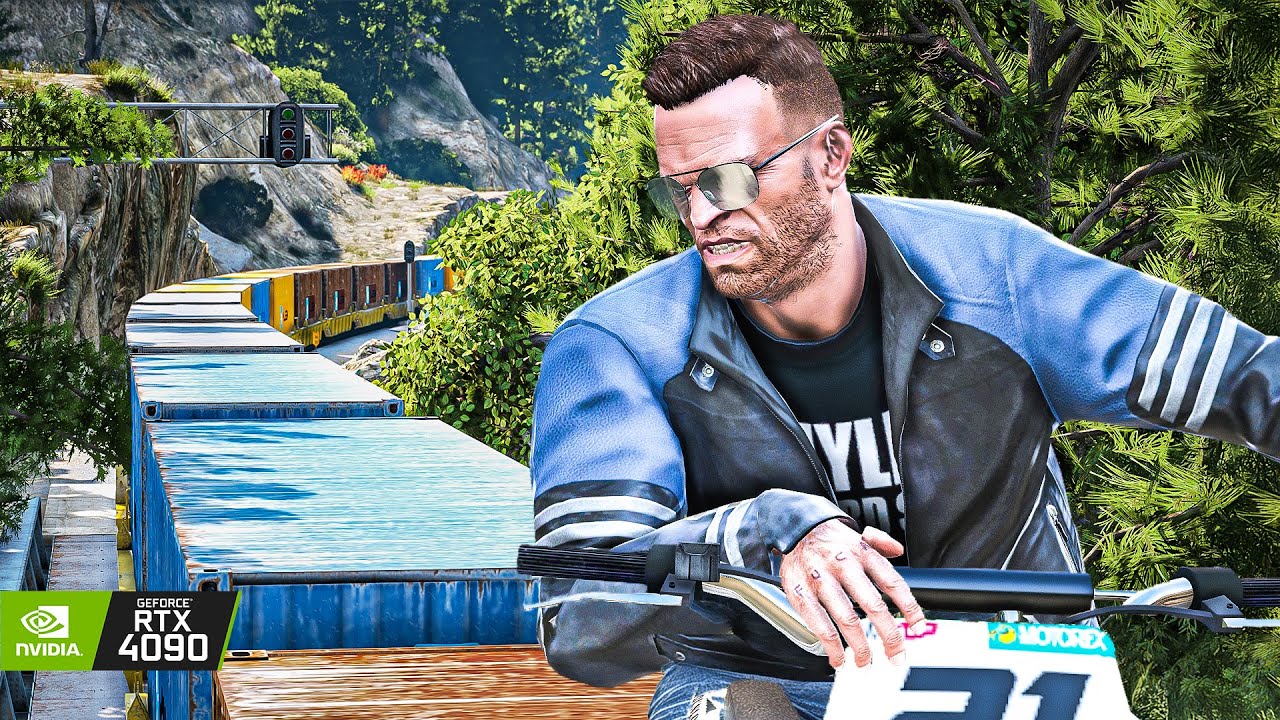 GTA V 'Derailed' Mission RTX 4090 Remastered Gameplay - Ultra Graphics ...