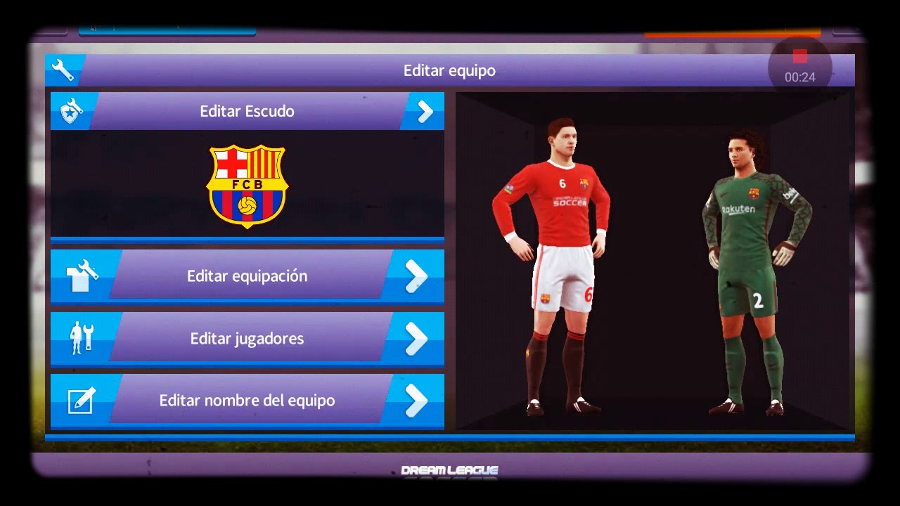 Uniforme Del Barcelona Para Dream League Soccer Youtube
