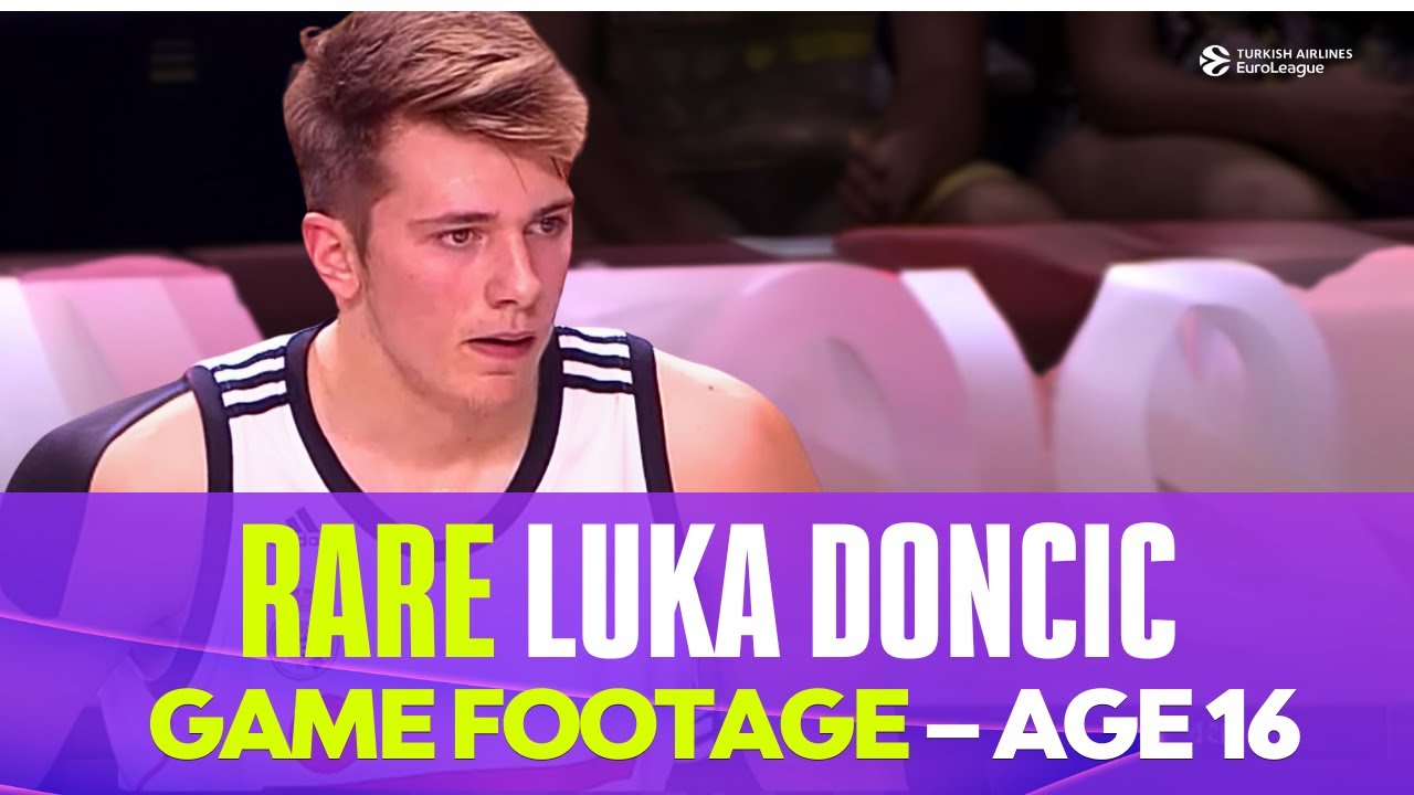 RARE Luka DONCIC Game Footage - Age 16 |  U18 Real Madrid - U18 Crvena Zvezda
