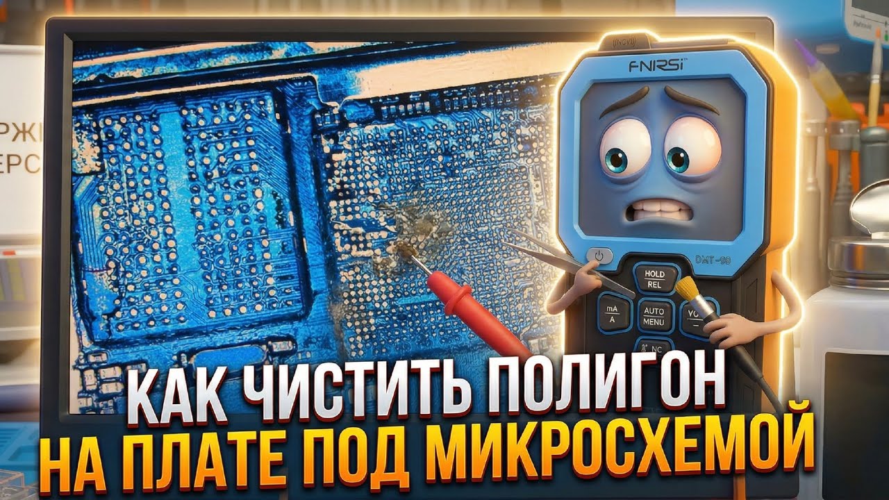 Показываю как я чищу полигоны под микросхемами ✅